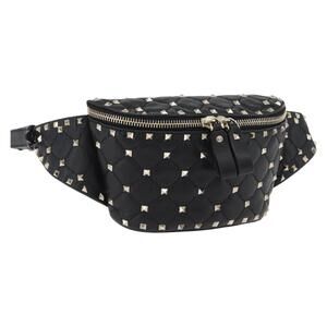 Valentino Garavani Lambskin Rockstud Spike Belt Bag